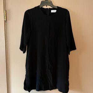 3/3 Sleeve black dress